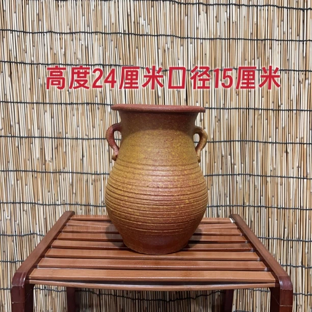 手工土陶罐中式复古三角梅悬崖桩法师老桩多肉绿植水培