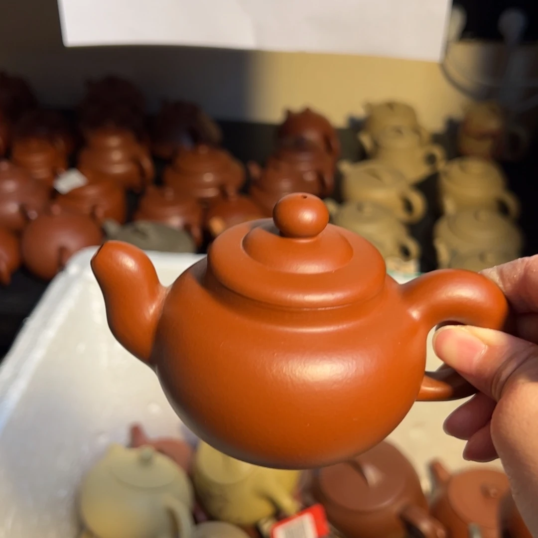 紫砂茶壶宜兴紫砂壶朱泥