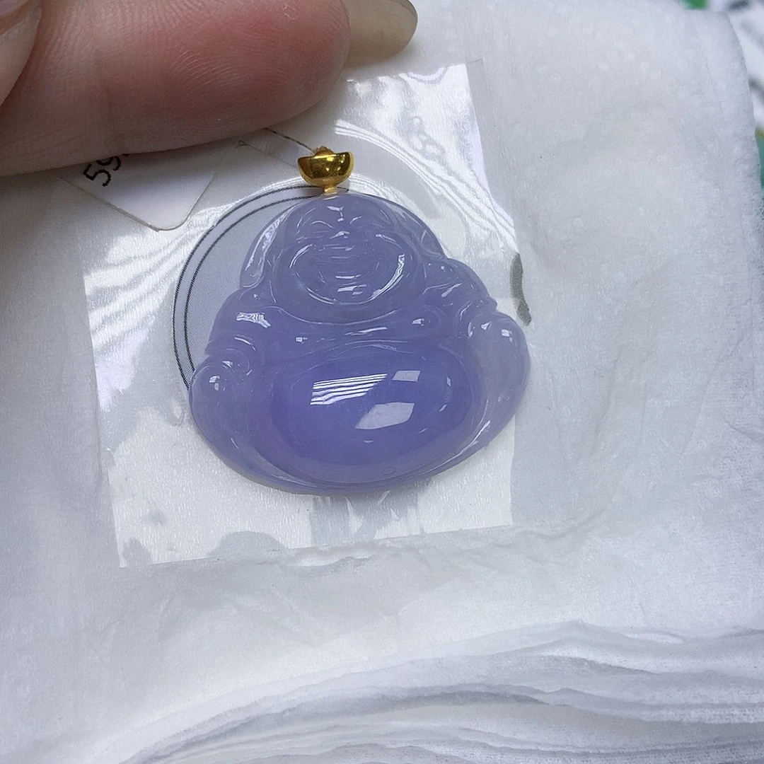 颈饰18K金镶嵌翡翠