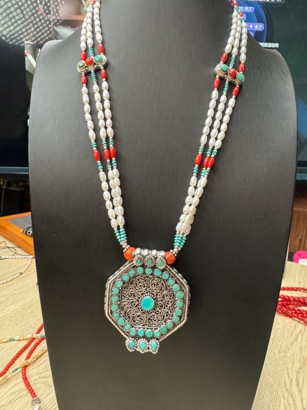 坠链均925银 印度拉达克进口s925银项链