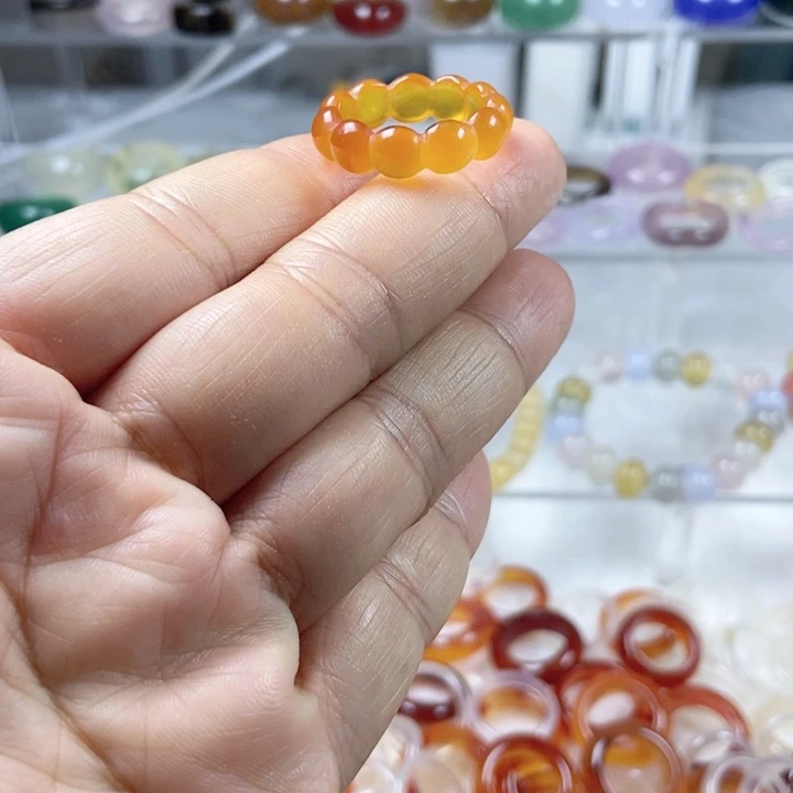 玛瑙/玉髓戒指未镶嵌