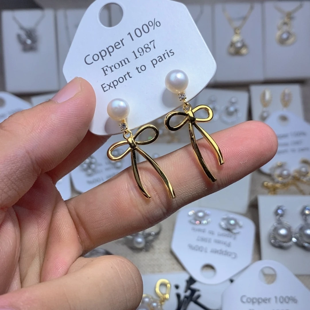 未镶嵌淡水珍珠耳饰