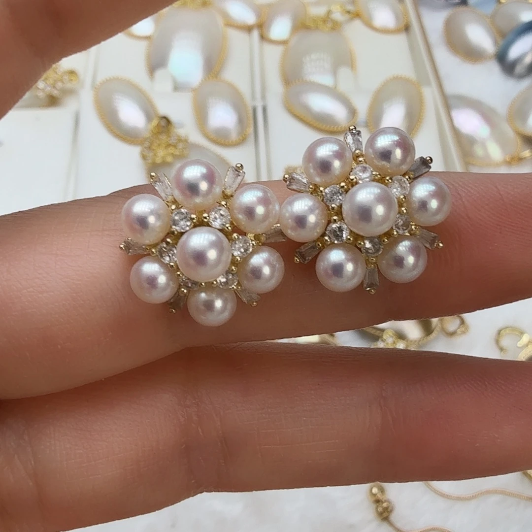 耳饰未镶嵌淡水珍珠