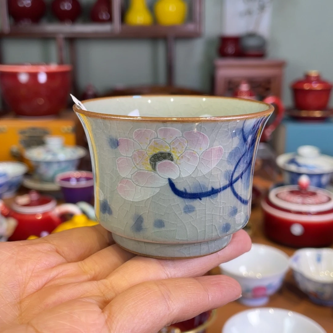 清欢雅玩原矿柴窑老陶泥杯