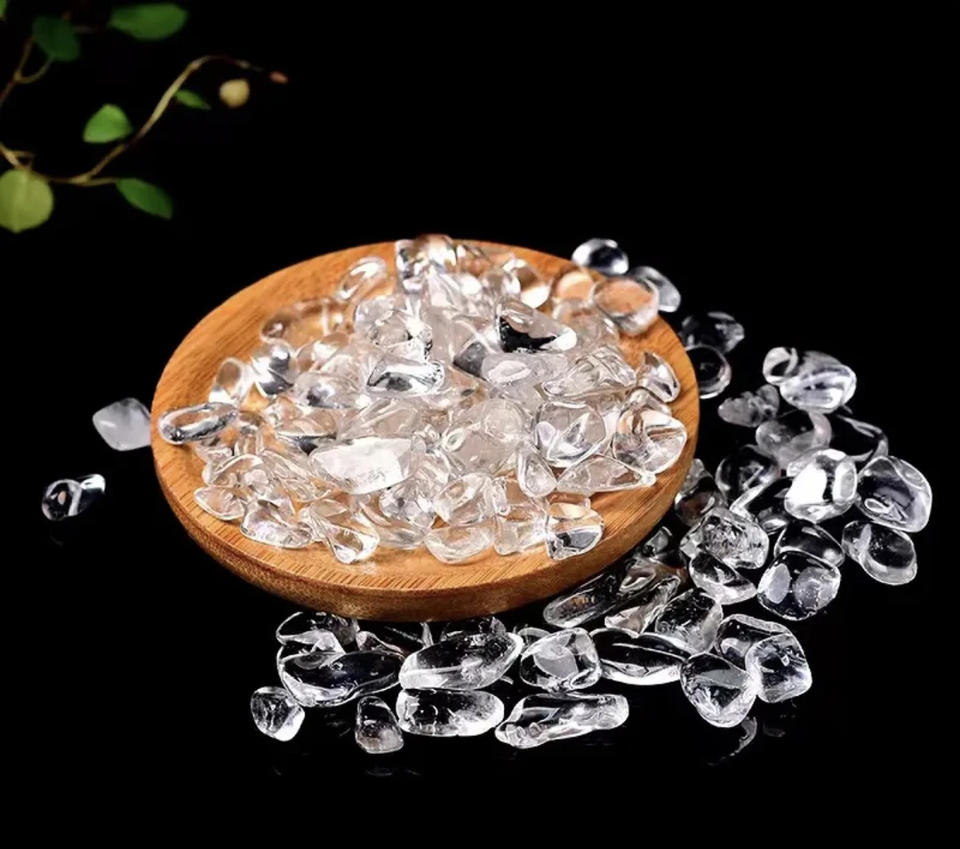 天然白水晶碎石矿5-7mm大颗粒白水晶消磁石全净体