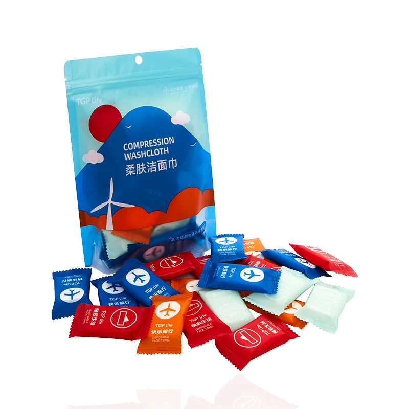 ZL020行装洁面洗面便携一次性压缩洗脸巾旅行旅游宾馆化妆棉加厚