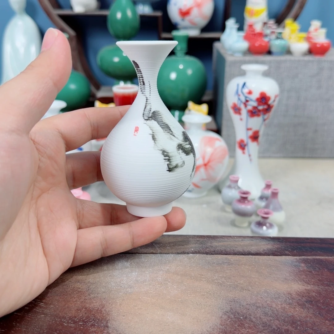 陶瓷手工小花器摆件