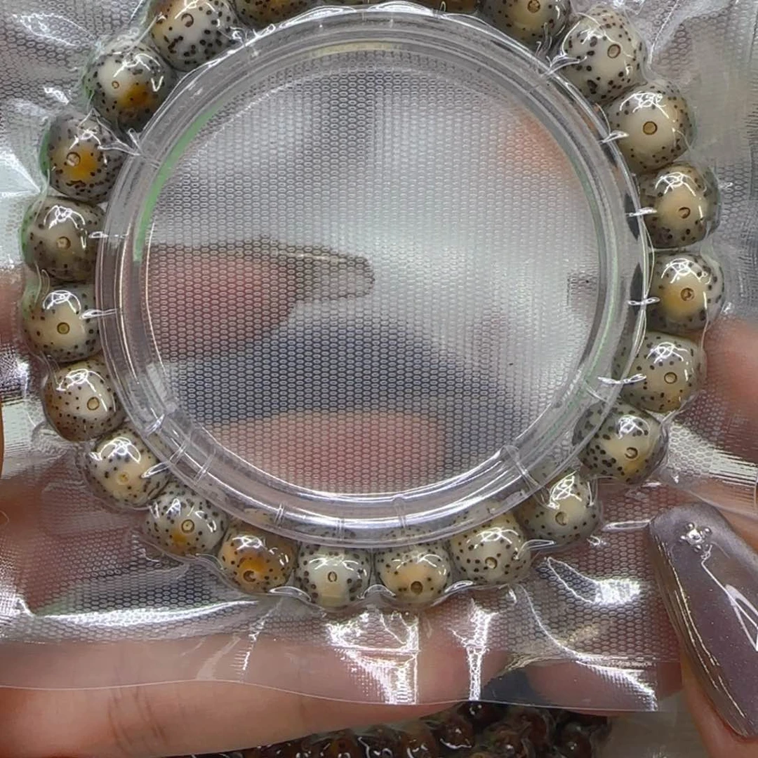 星月菩提手串63哈哈火烧云星月菩提1.0桶单圈