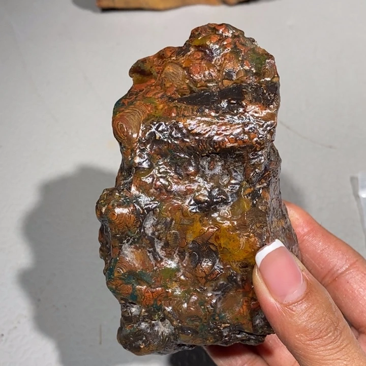 玛瑙/玉髓车挂合金石****缘214