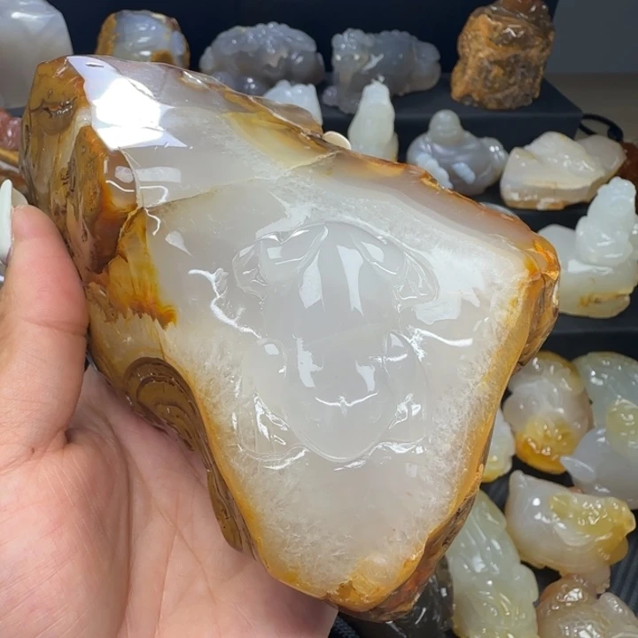 玛瑙/玉髓合金摆件