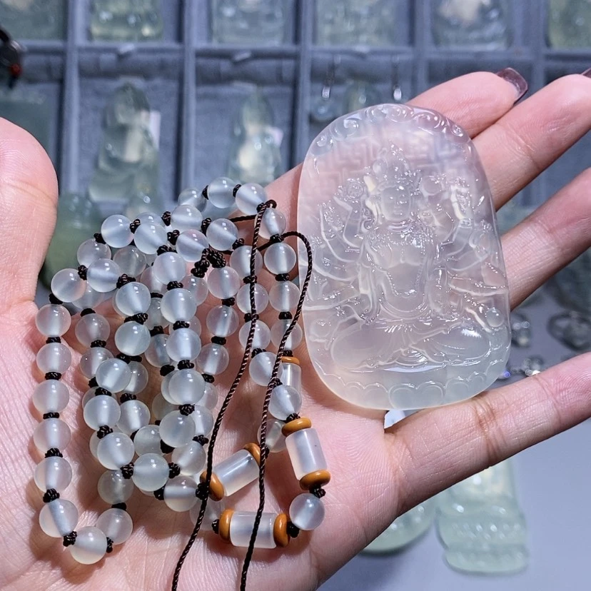 【闪购商品】岫玉颈饰未镶嵌小*千手观音