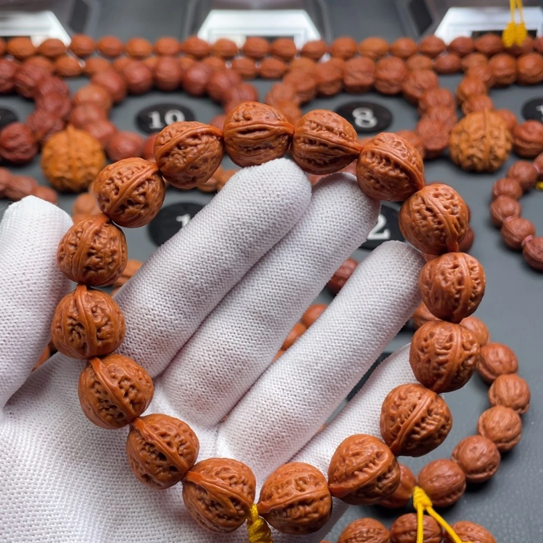 手串文玩核桃野生核桃珊瑚纹鸡心形秋子手持