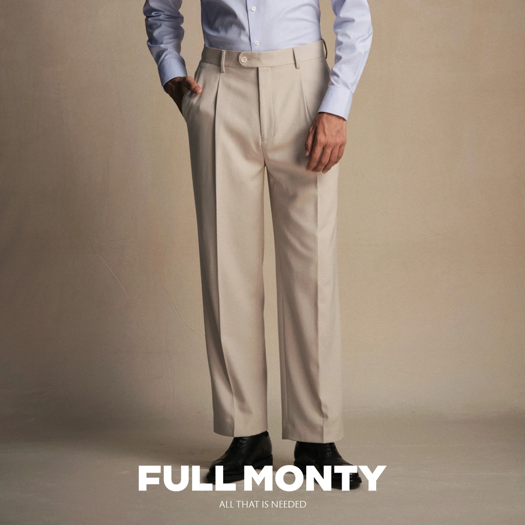 【抗皱强捻羊毛可机洗】西裤商务正装男士宽松西装长裤