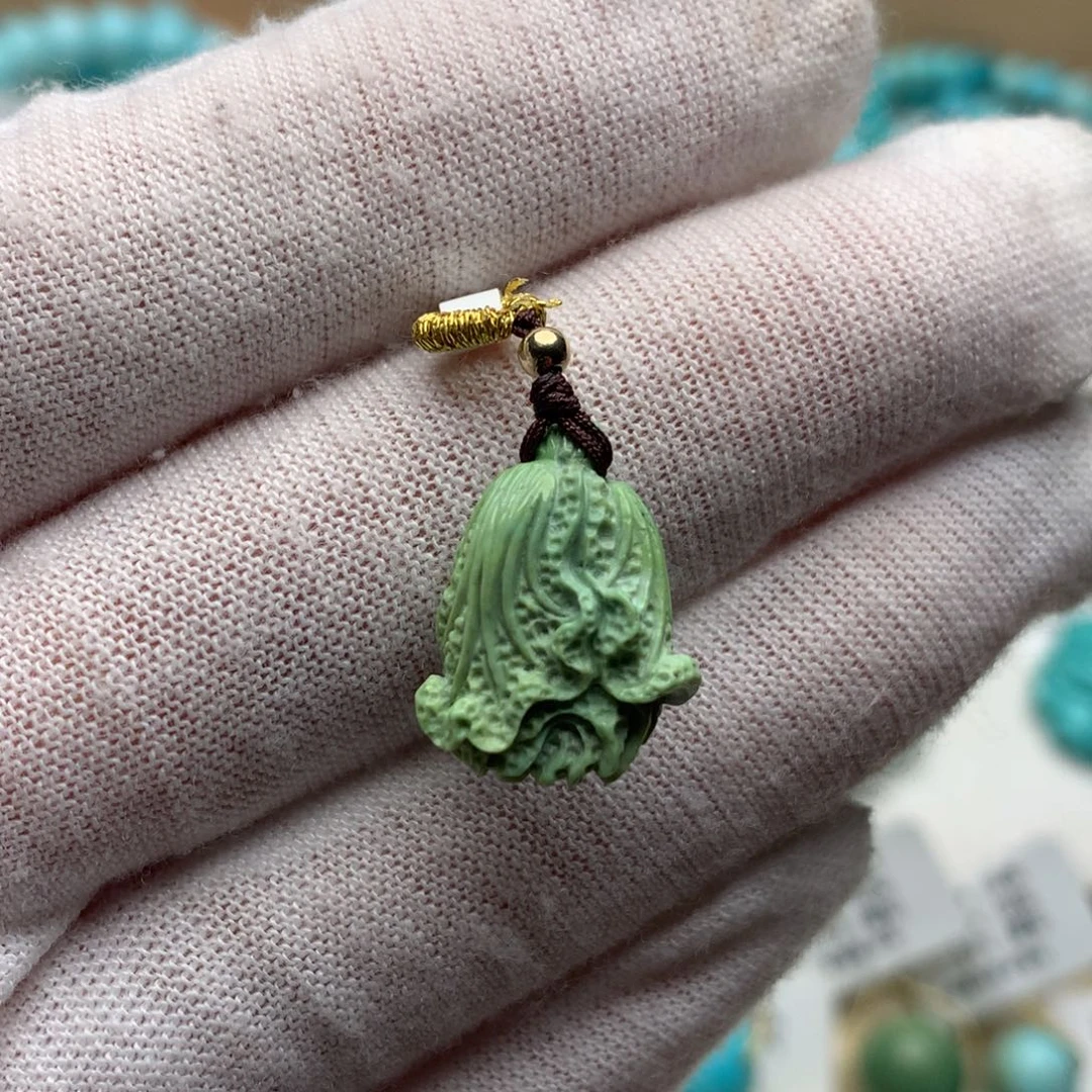 绿松石未镶嵌珠宝奇石13.3mm