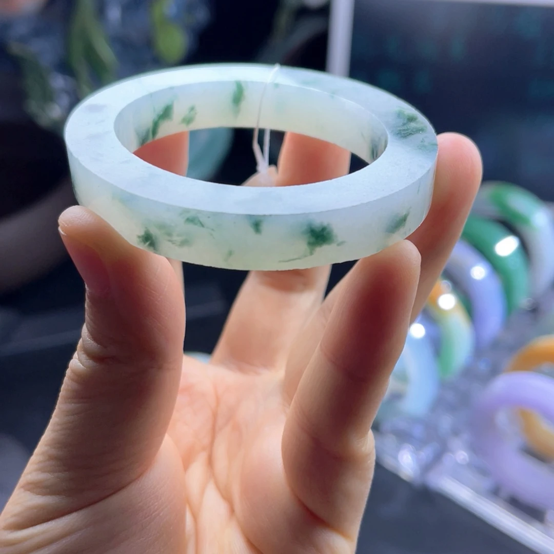 定制翡翠未镶嵌天然翡翠A货手镯