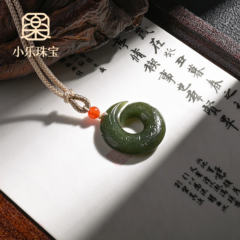 原创设计款和田玉项链多样性发一-11279