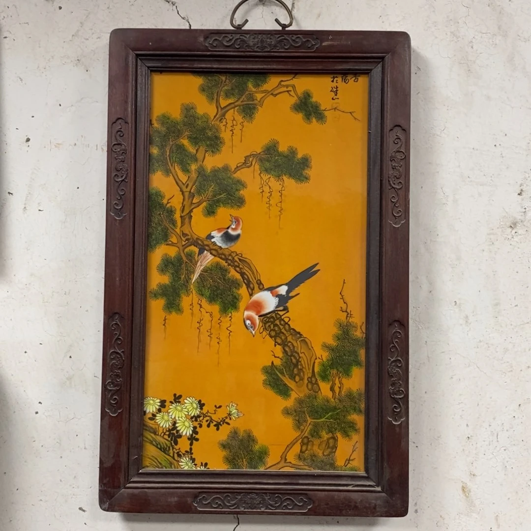 瓷片60*40 景德镇瓷板画柴窑烧制