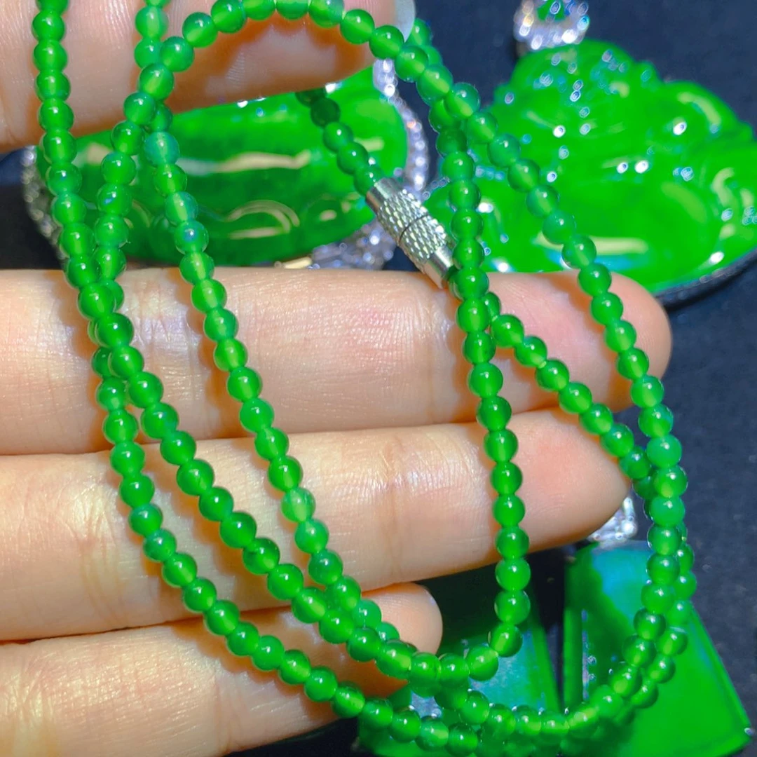 翡翠未镶嵌手链88899999