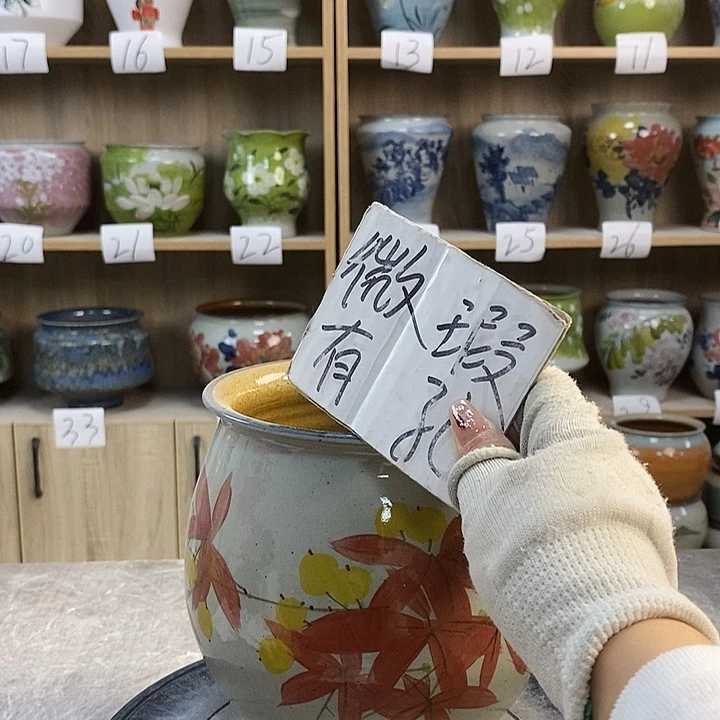 缸13xc景德镇陶瓷花盆