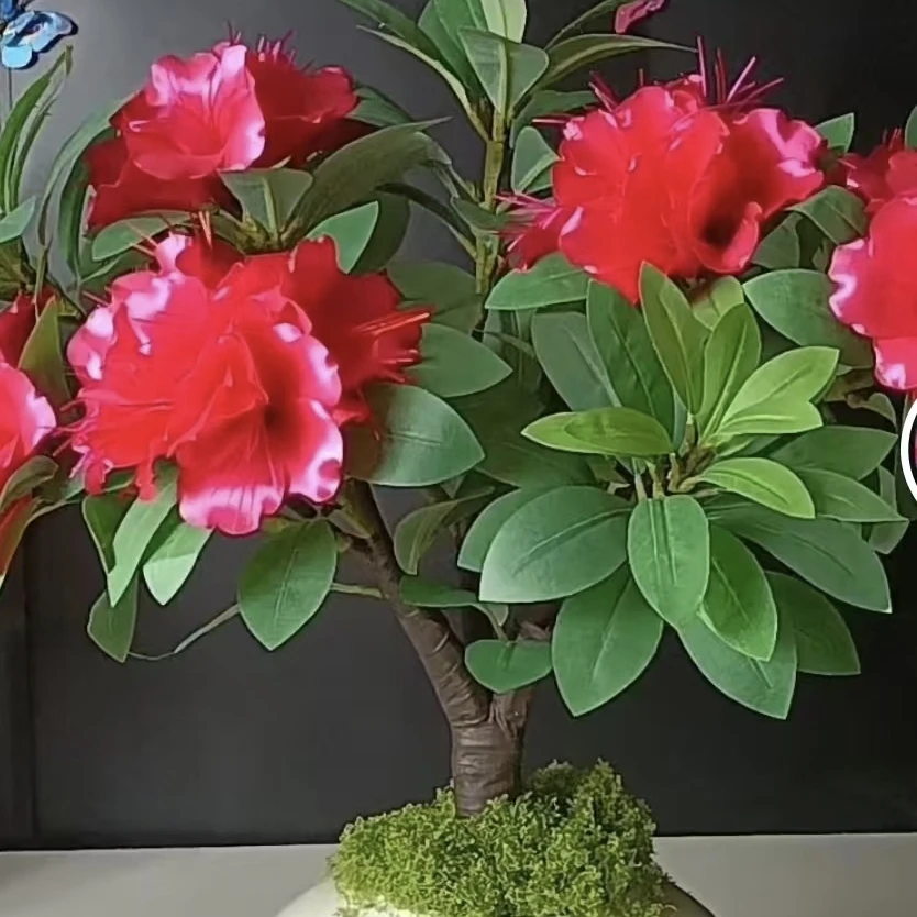 杜鹃花材料包,有教程,仿真绿植花卉制作材料。