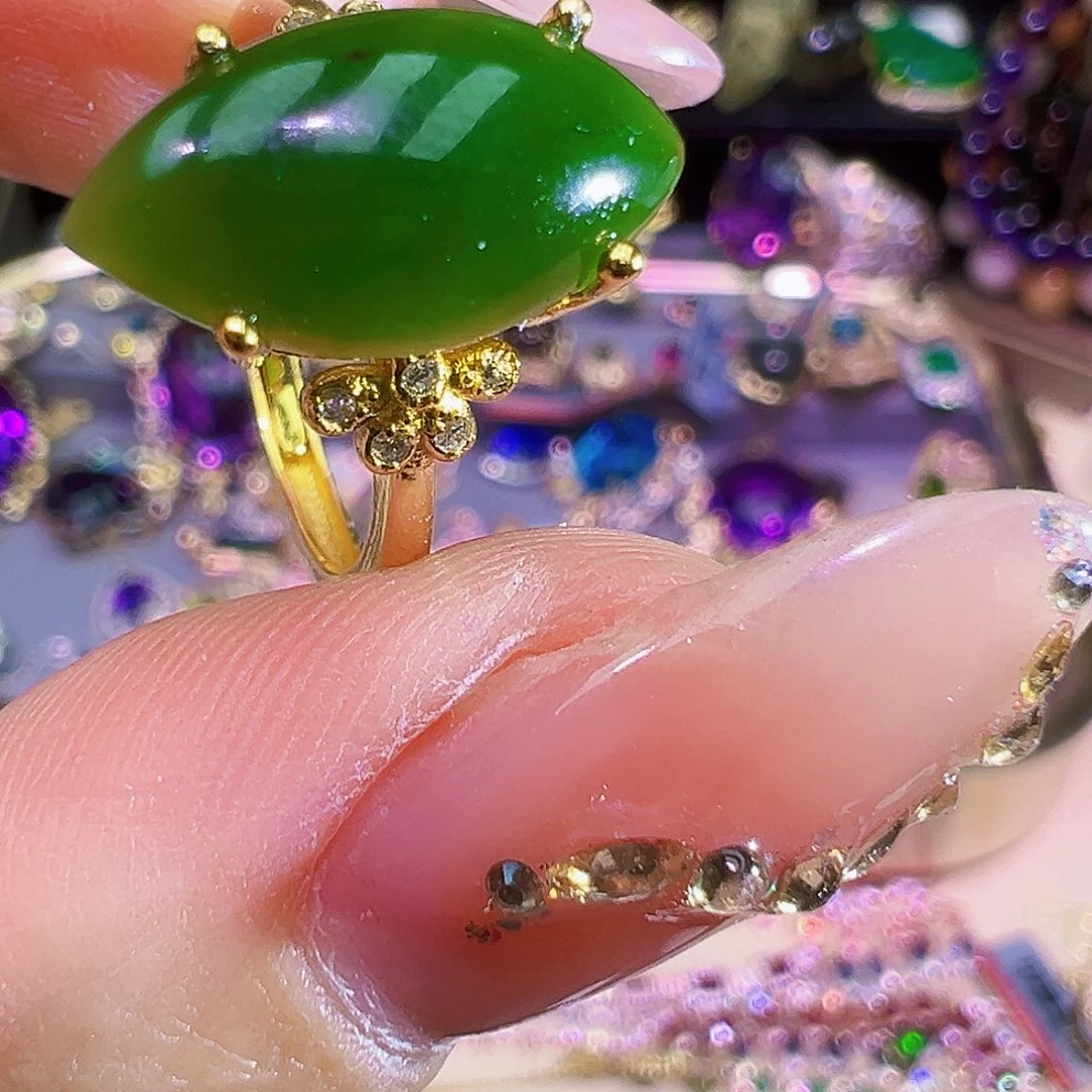 和田玉银S925镶嵌珠宝奇石