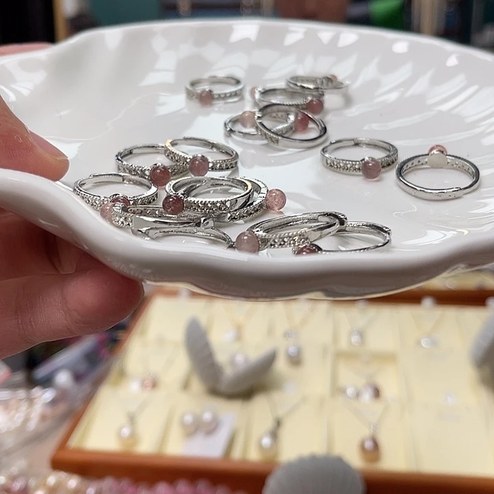 烟晶戒指未镶嵌戒指