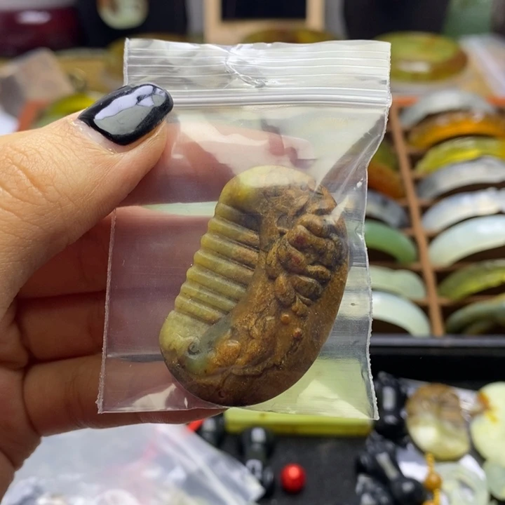 蛇纹石玉手镯未镶嵌柚*喵