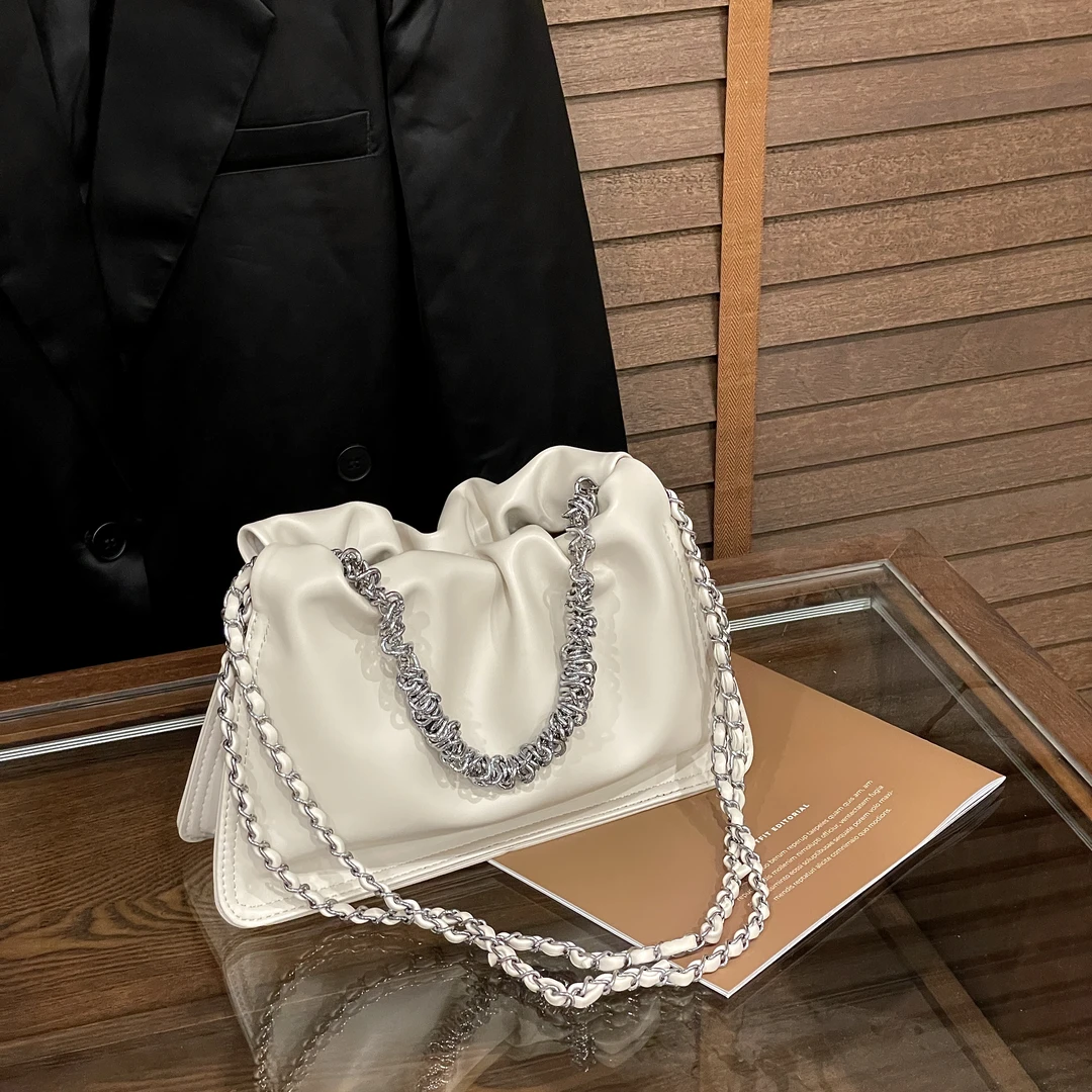 【香草冰激凌】包包女2025夏季新款托特包轻奢链条手提包单肩斜挎包