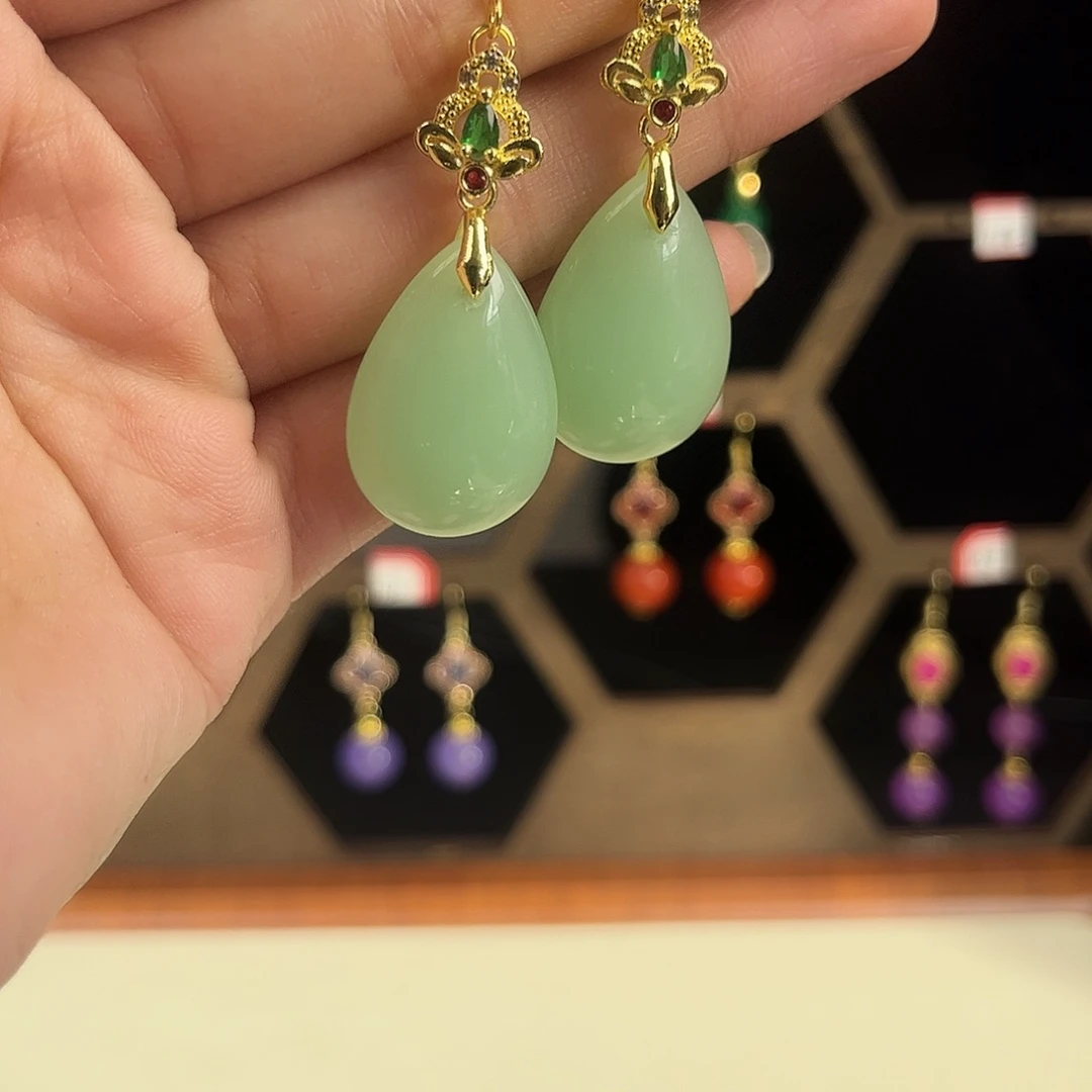 锆石合金925银水滴