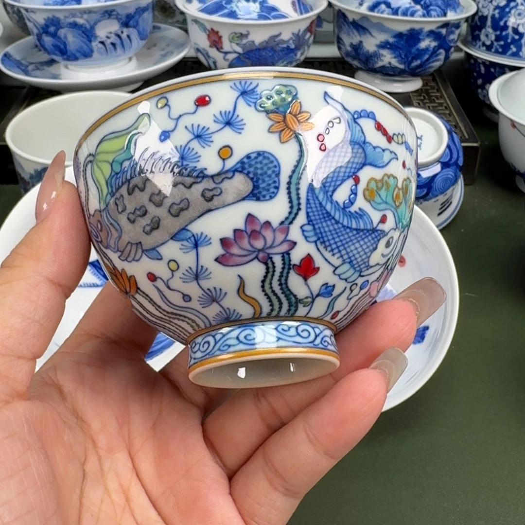 景德镇纯手工手绘茶器蒙蒙