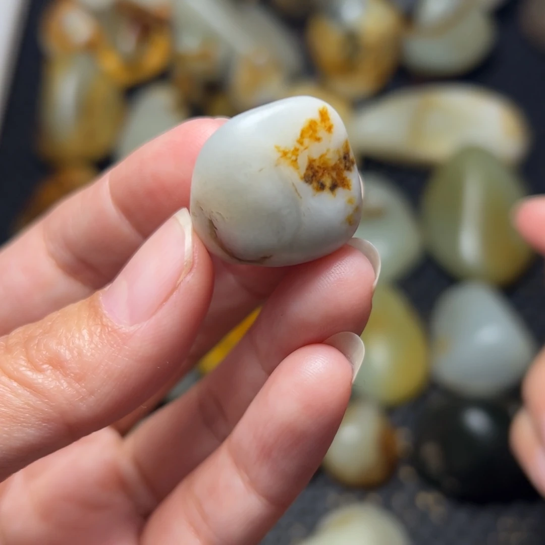 和田玉未镶嵌挂件A36