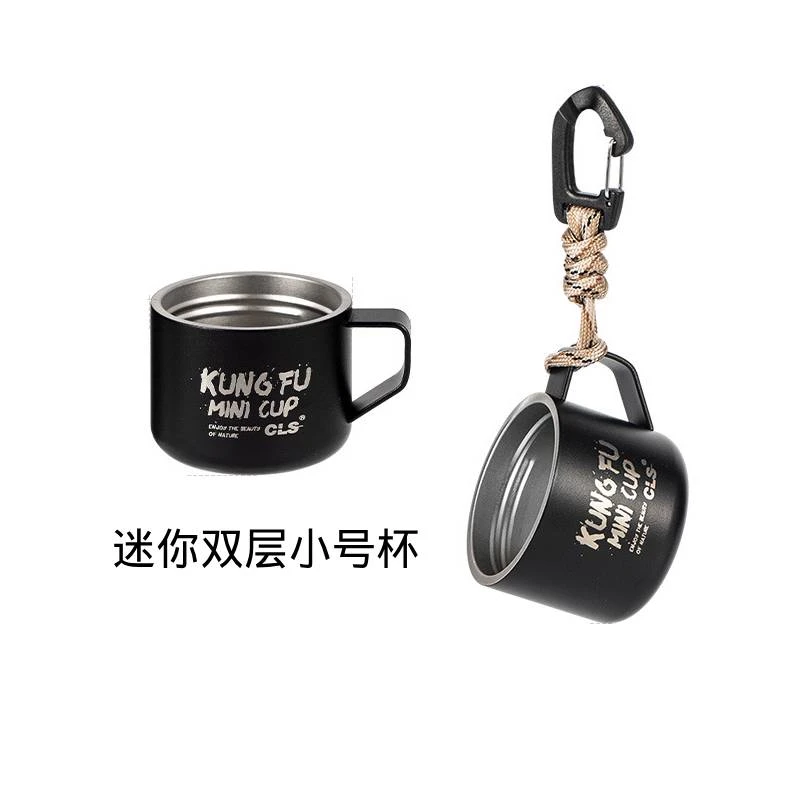 小容量把手啤酒杯迷你水杯防烫防摔手冲咖啡小水杯小巧便携带功夫