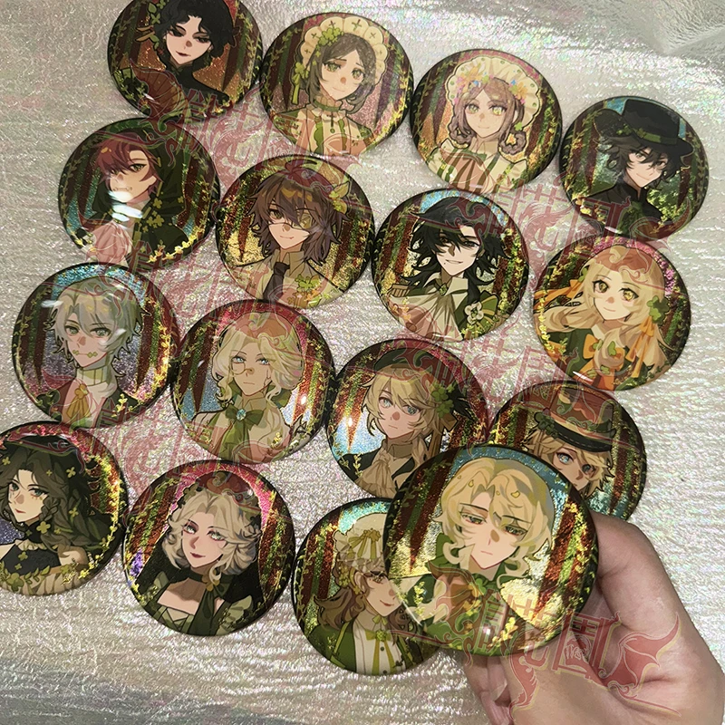 第五人格春日诗集系列吧唧银布纹徽章约瑟夫入殓师调香园丁小女孩