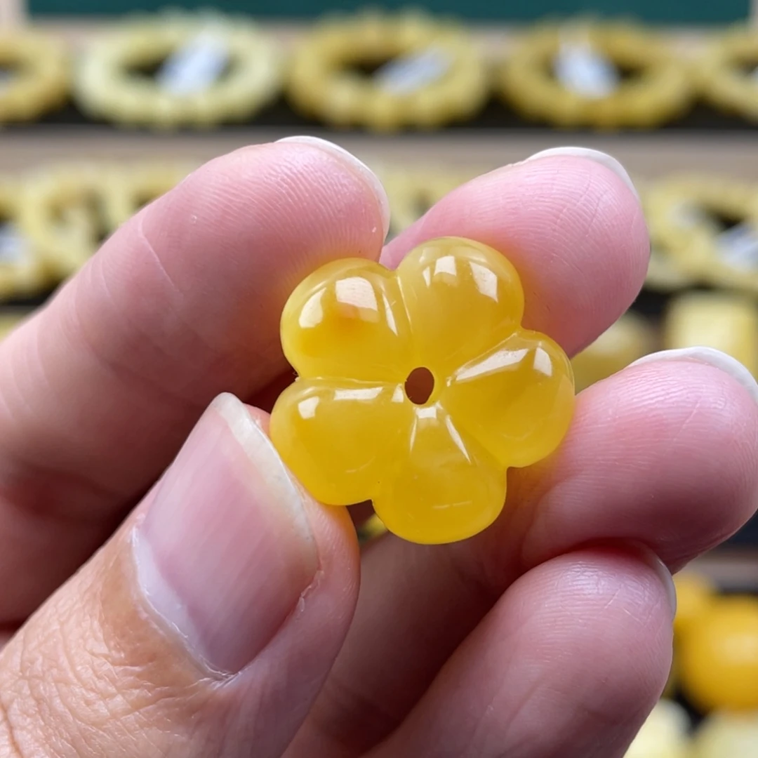 琥珀裸石未镶嵌琥珀蜜蜡