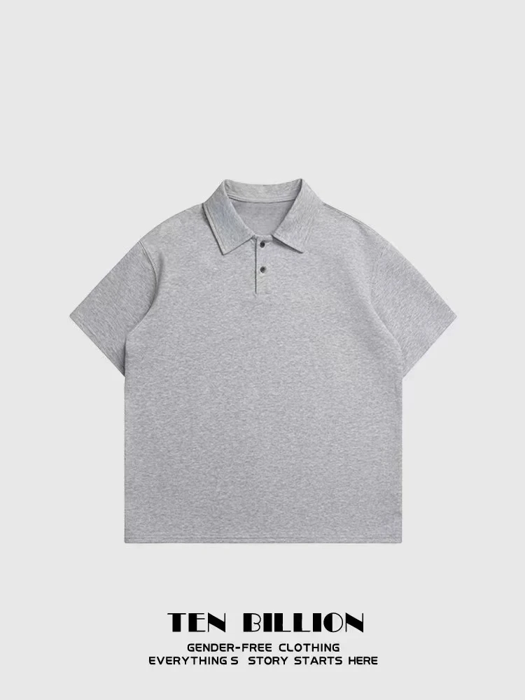 复古简约polo衫男夏款休闲百搭短袖T恤