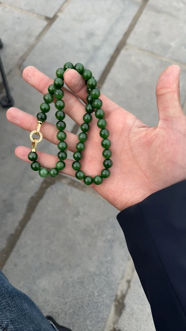 和田玉俄料卡10 妈妈链