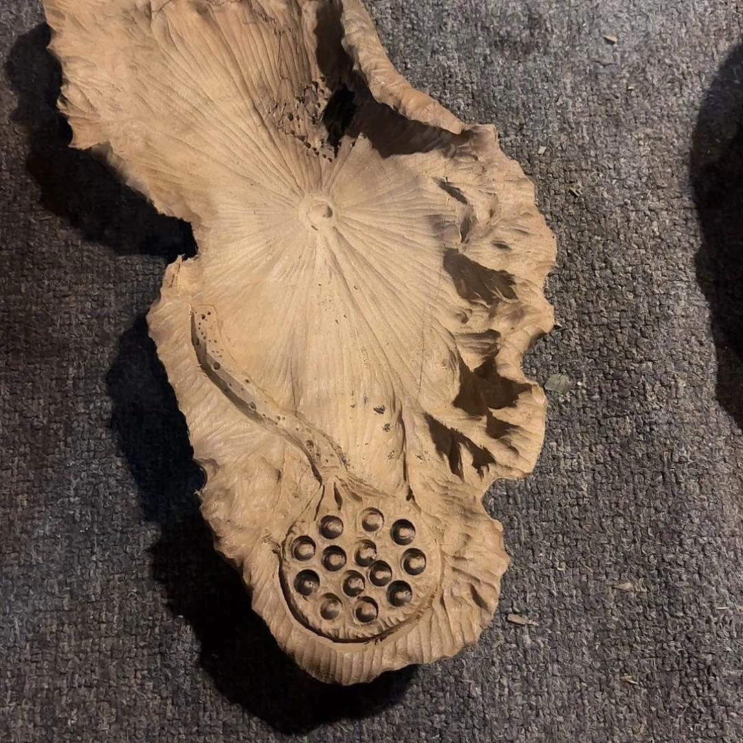 深***鱼金丝楠金丝楠木果盘