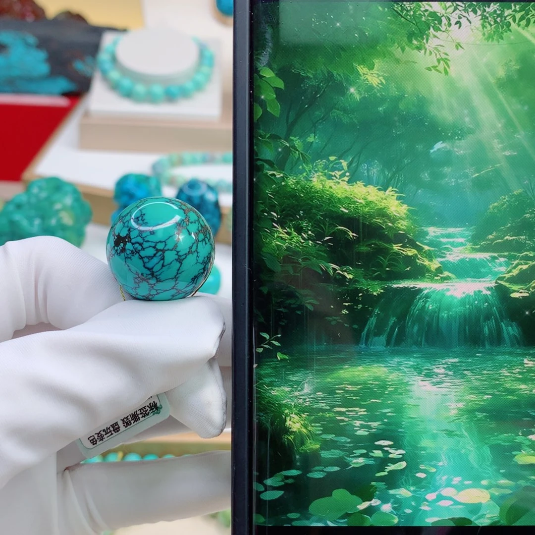 未镶嵌绿松石珠宝奇石