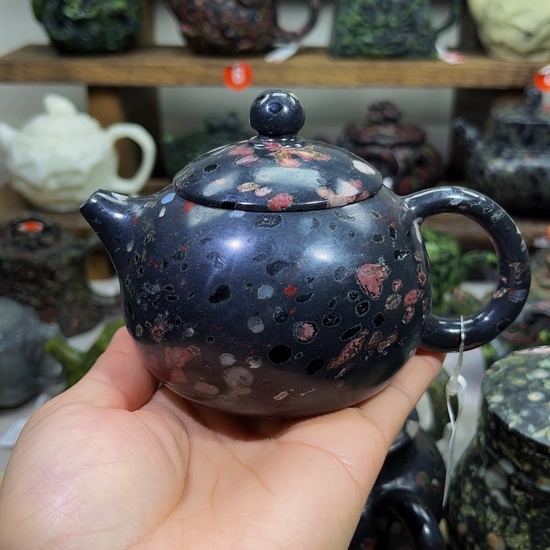 梅花石安山玉西施壶220cc