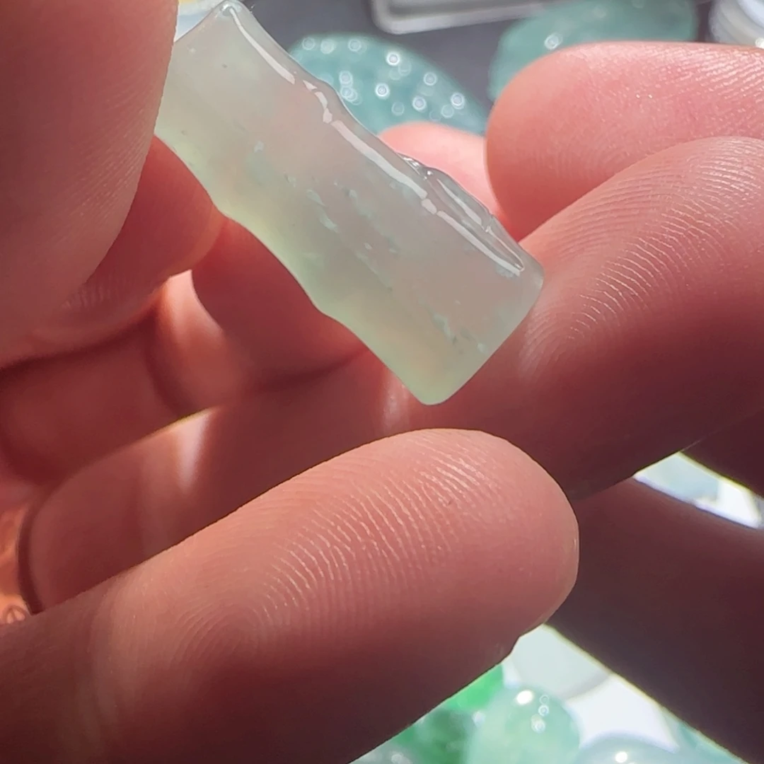 定制翡翠未镶嵌天然翡翠竹节