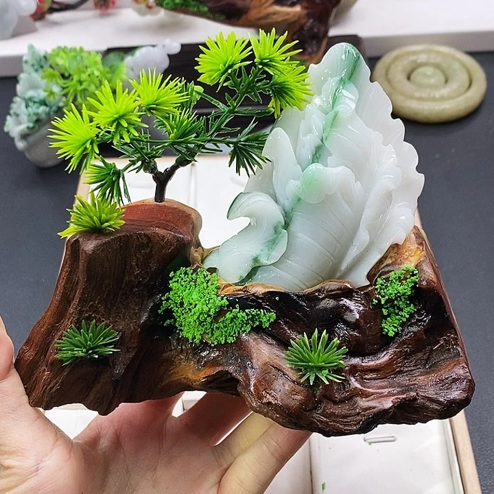 颈饰未镶嵌翡翠滨*缅甸翡翠a货