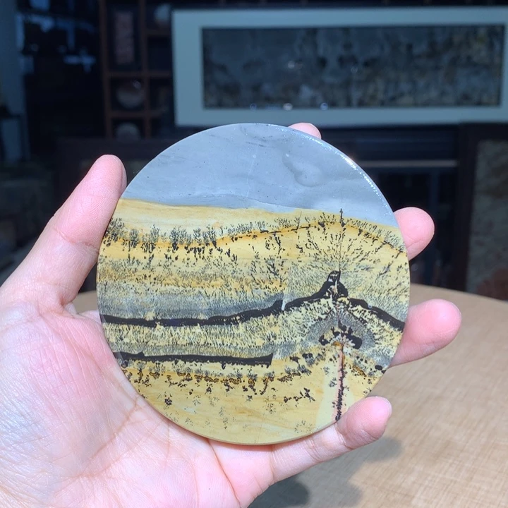 广西国画石摆件，观赏收藏