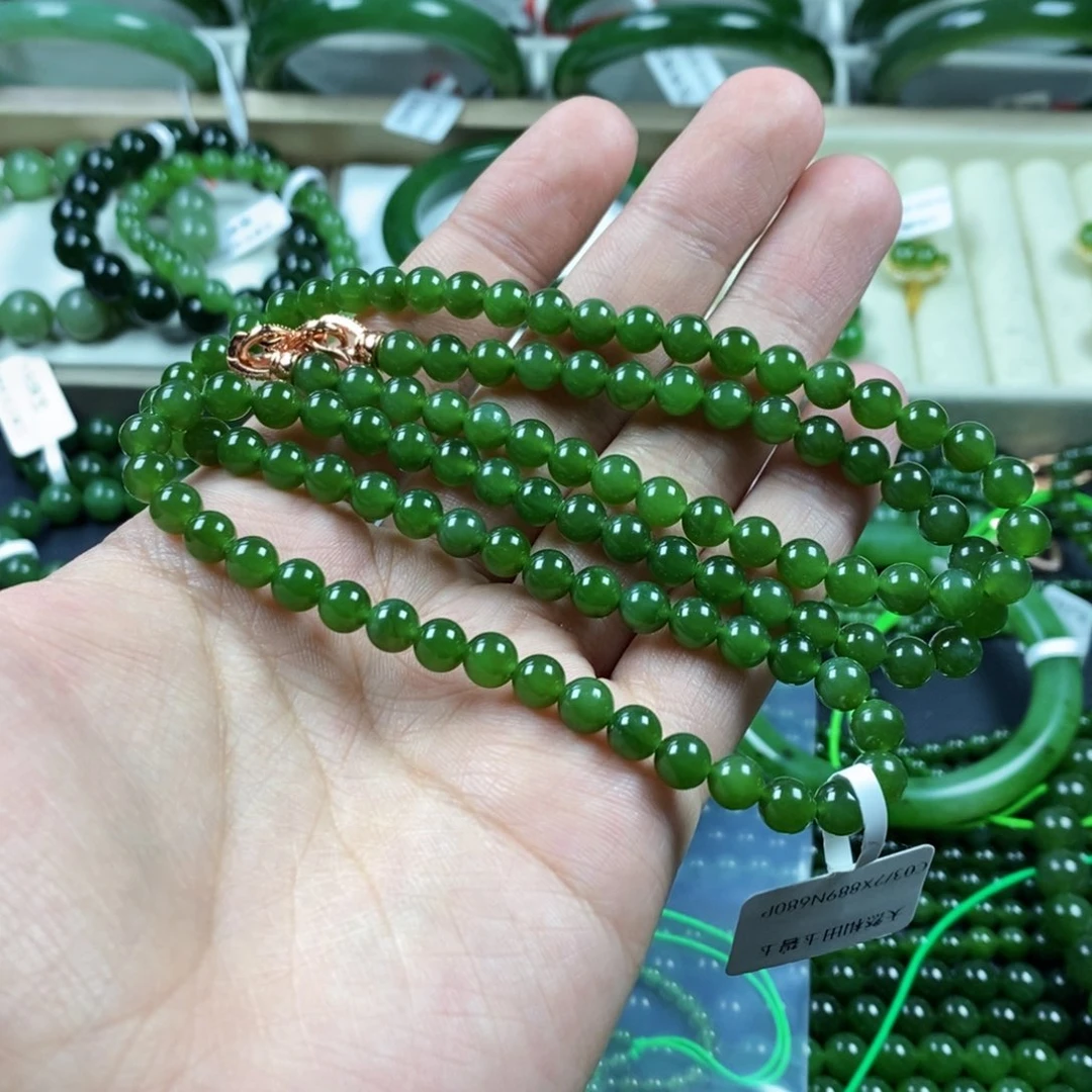 和田玉（碧玉）项链未镶嵌净*