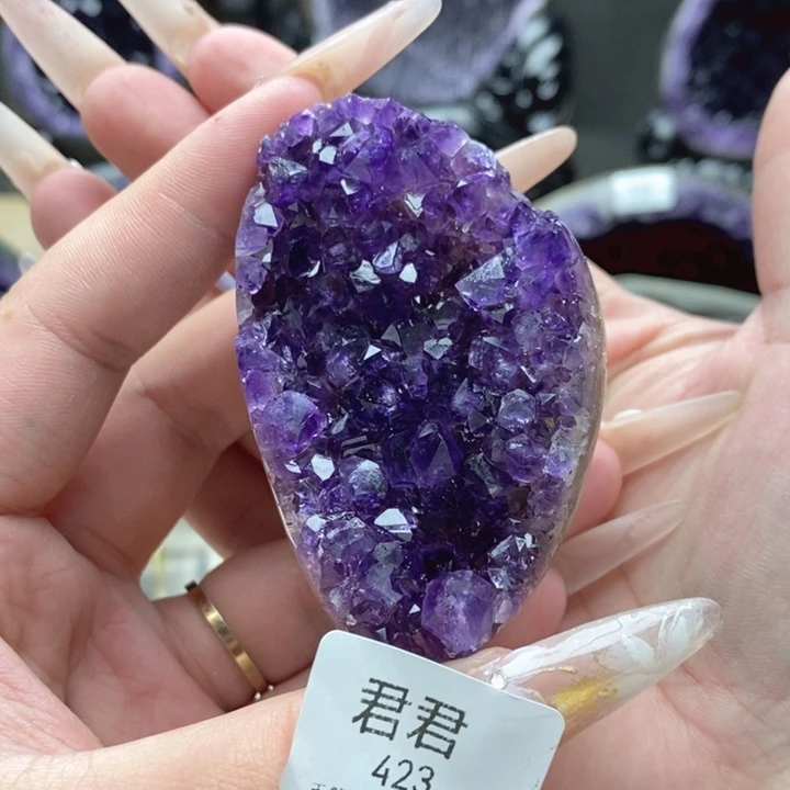 紫晶珠宝半成品未镶嵌