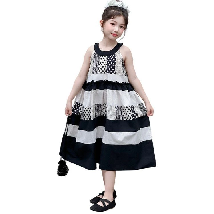 宝宝女吊带裙/洋气背心裙夏季波点连衣裙儿童夏装女孩童装公主裙