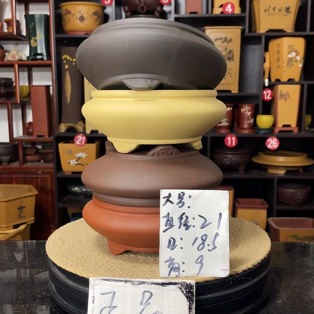 紫砂D-婉秋紫砂花盆