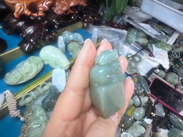 和田玉印章吊坠挂件