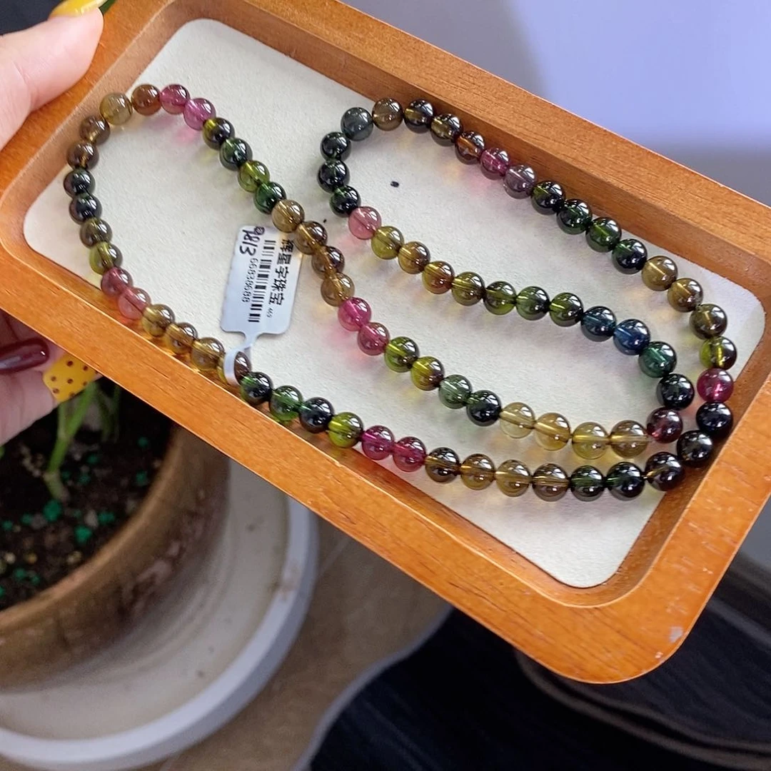 手链未镶嵌碧玺黑美人三圈