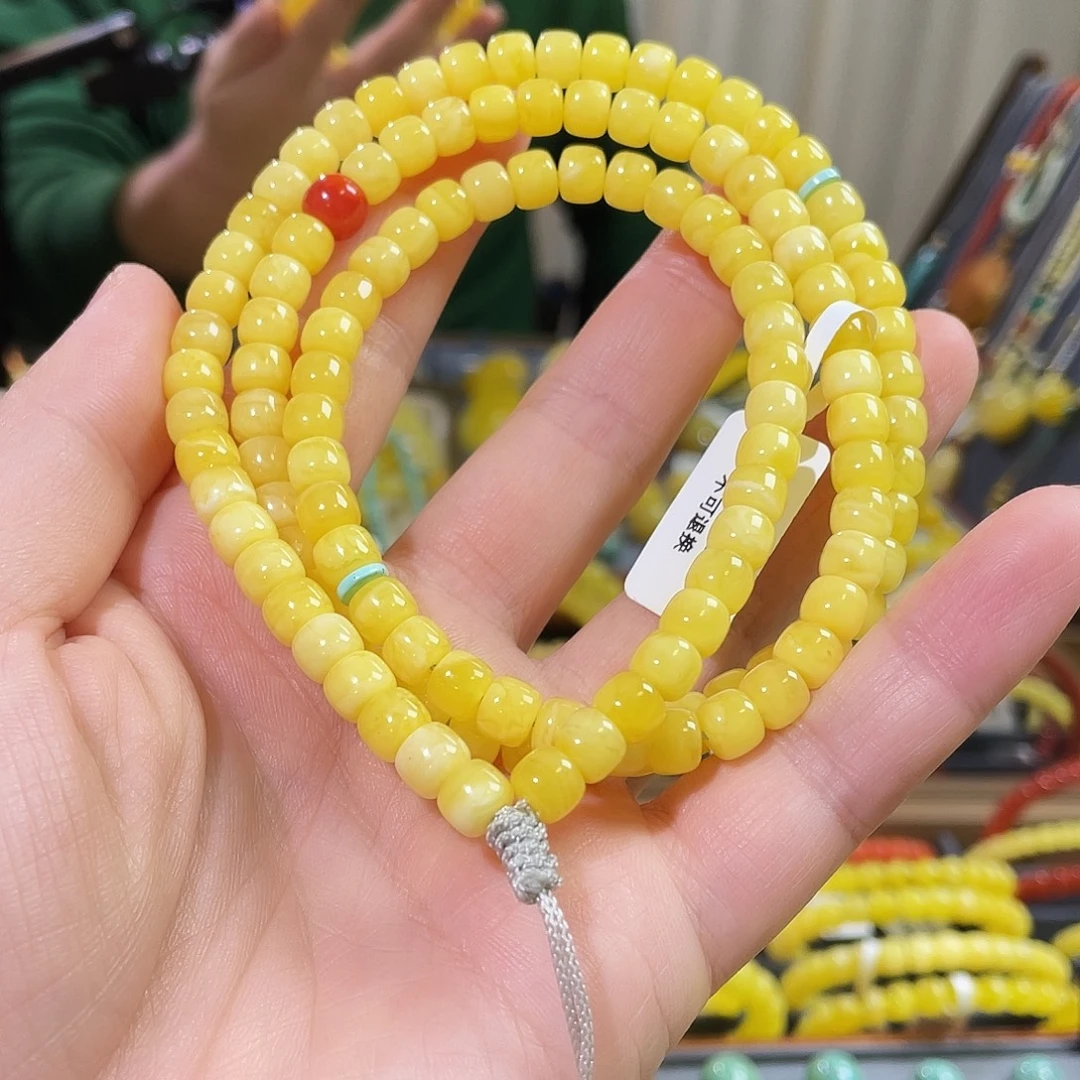 琥珀未镶嵌颈饰21g