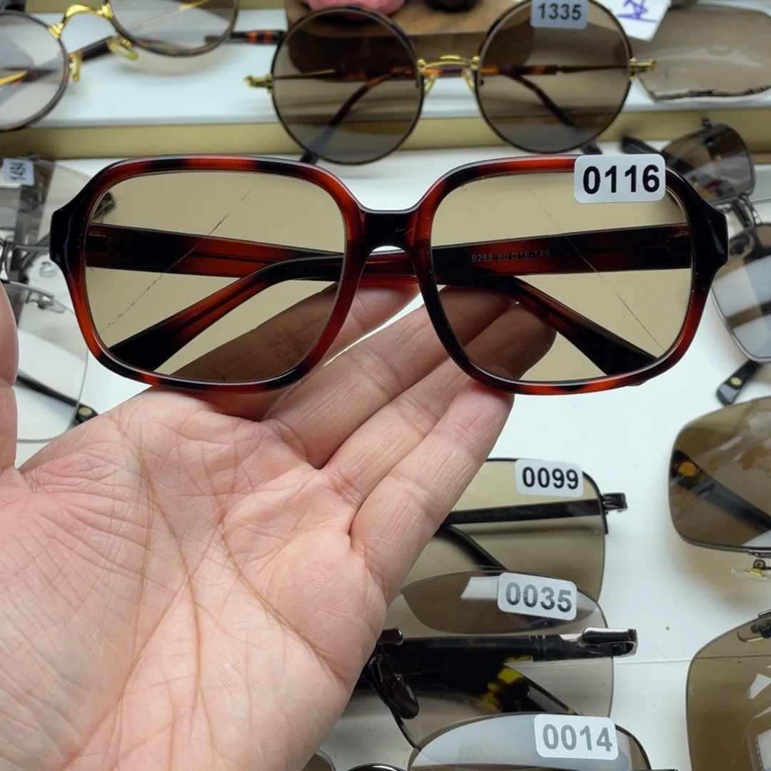 茶水晶全框眼镜 0116